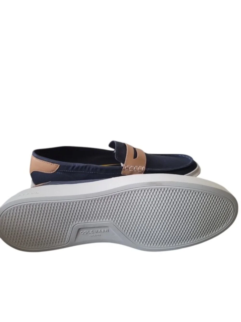 Cole Haan Men's GrandPro Rally Canvas Penny Loafers - Vintage Indigo Canvas NWOB